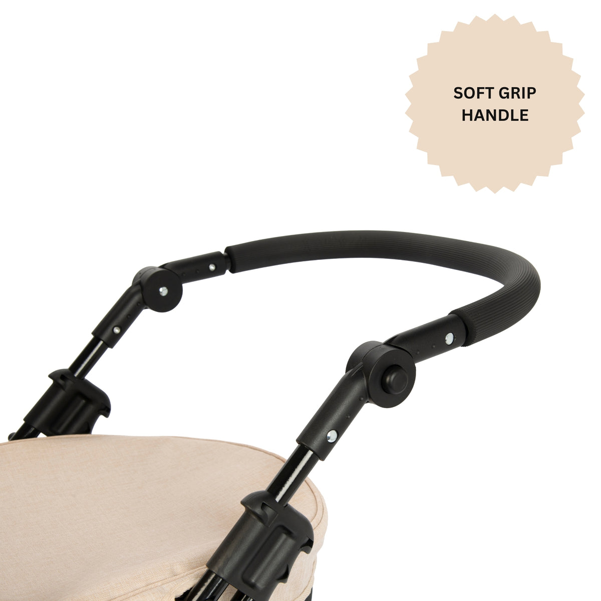 Joie Cherish Dolls Pram - Stone &amp; Black Prams