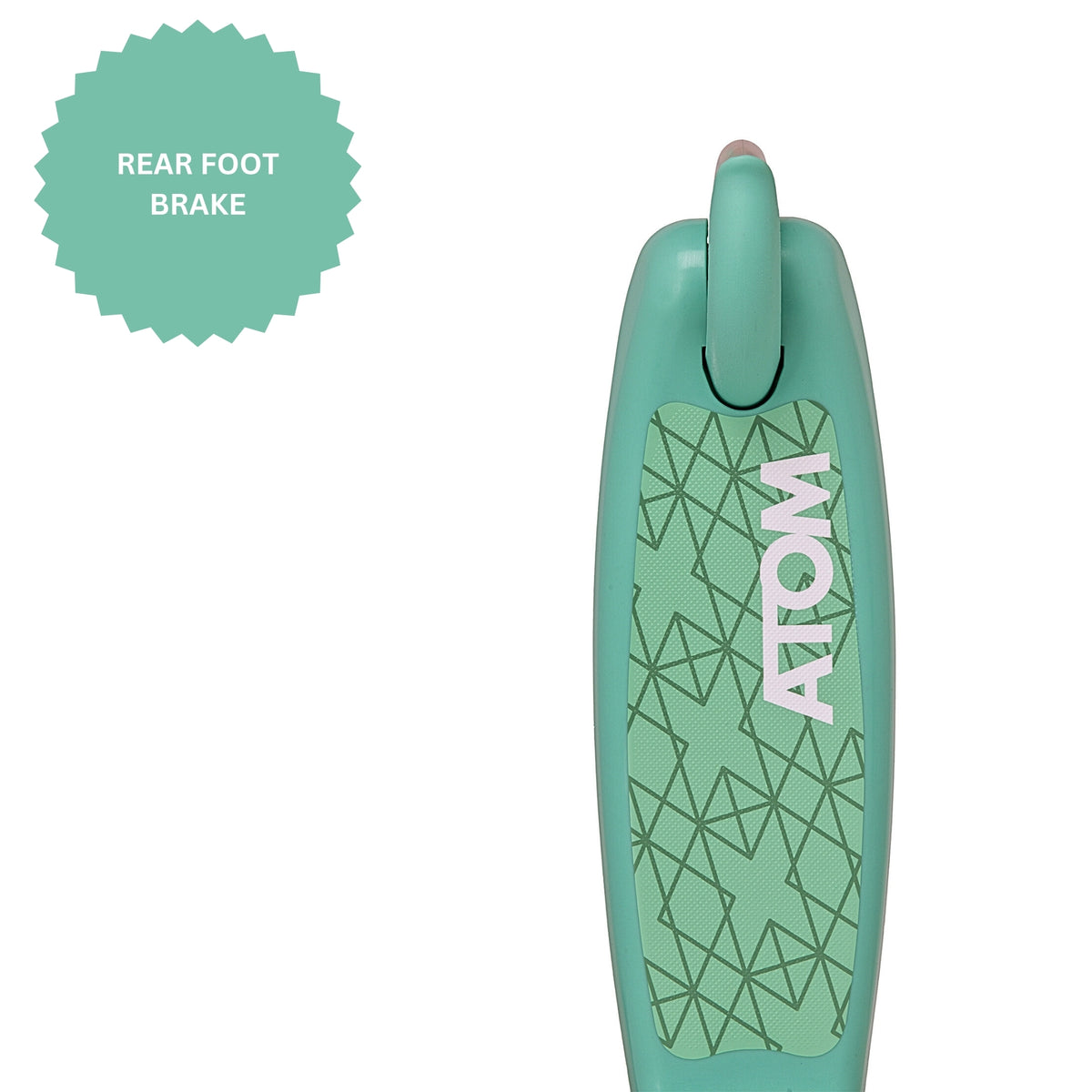 ATOM Light-Up Move &#39;N&#39; Groove Scooter in Green – 3-Wheel Kids Scooter with LED Flashing Deck and Wheels for Ages 3+