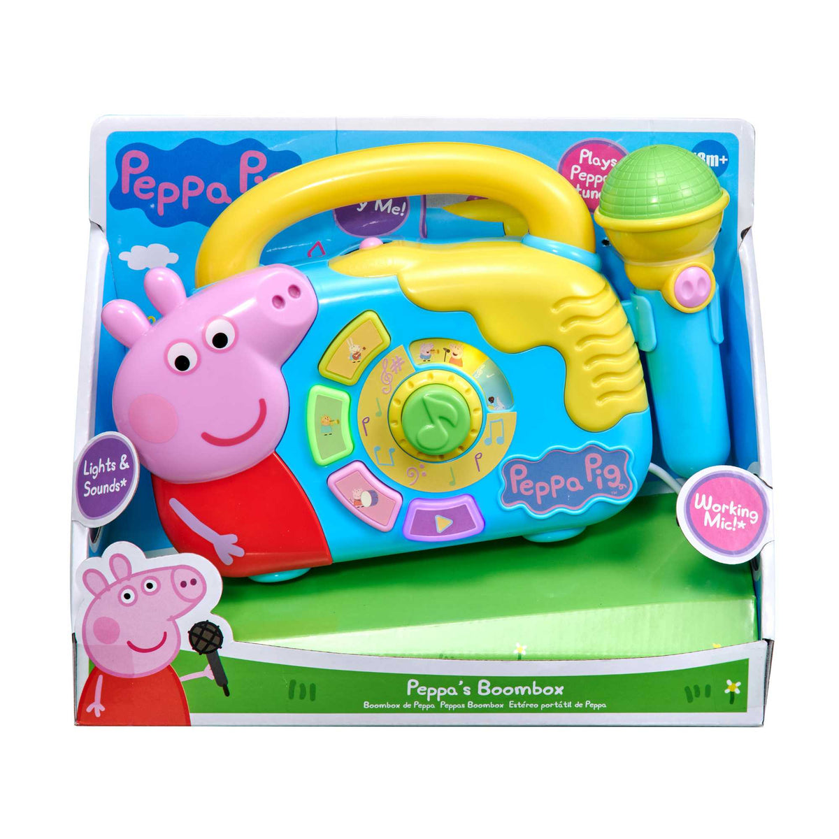 Peppa Pig Boom Box with Microphone Toy Instruments