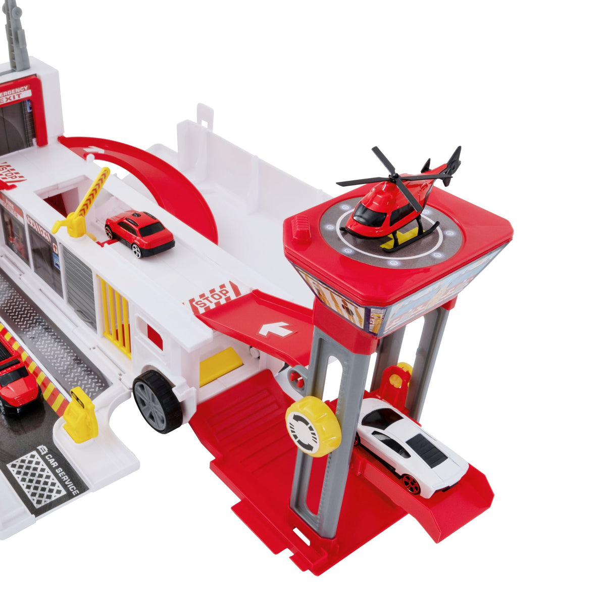 Teamsterz Emergency City Fire Command Play Set | Includes 3 Die Cast Cars