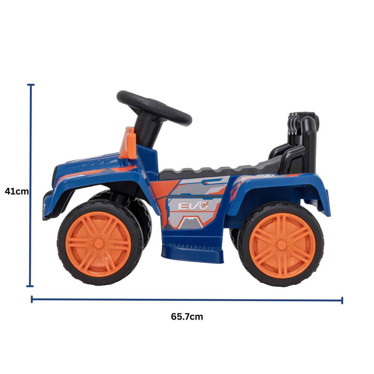 Evo 6V Kids Electric Ride On Blue Zoom 4X4 Truck Electric Ride Ons