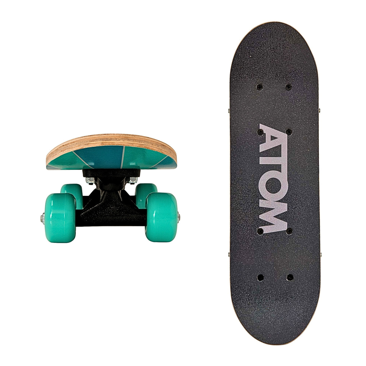 ATOM 17 Inch Robot Skateboard for Kids – Beginner Mini Skateboard with Colourful Robot Graphic Deck and Grip Tape