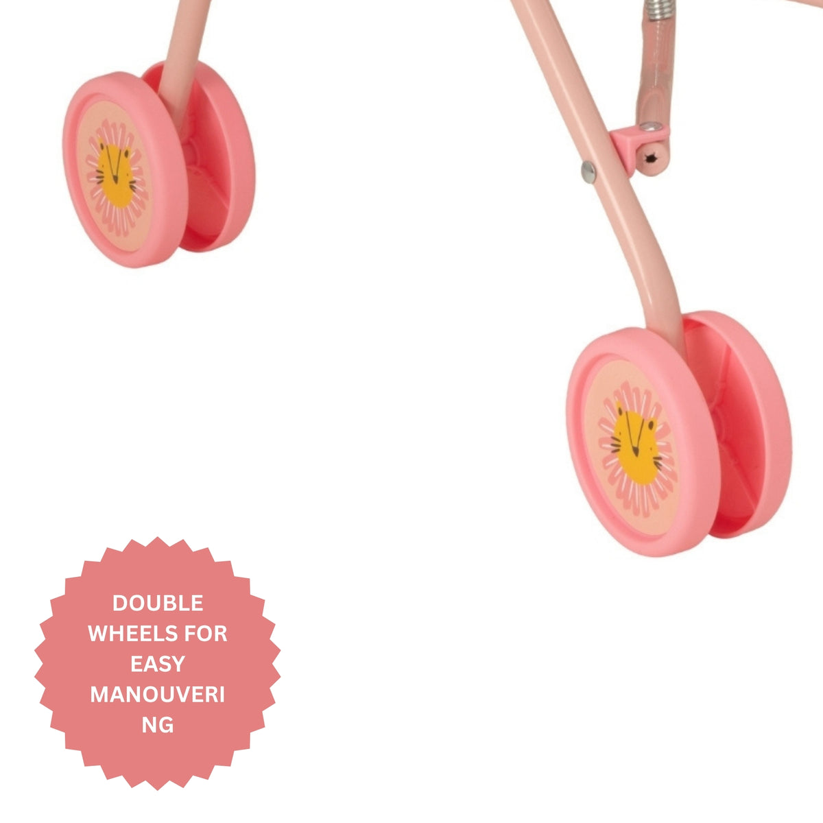 BabyBoo Twin Dolls Stroller - Pink Jungle Pushchairs