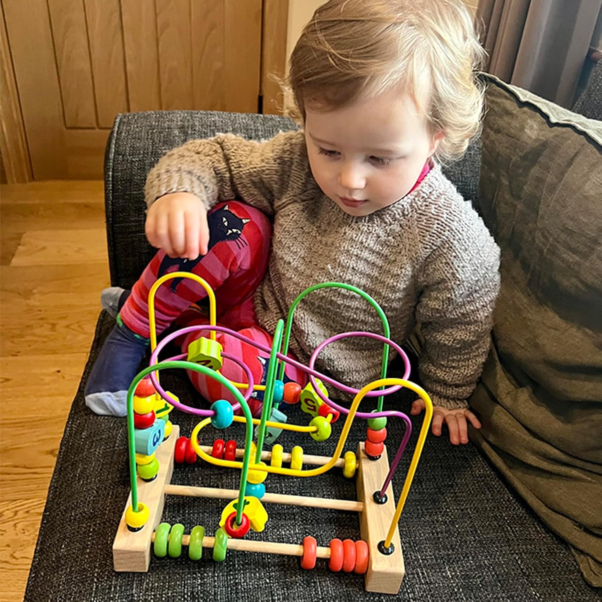 WoodWorks Bead Maze Activity Cube