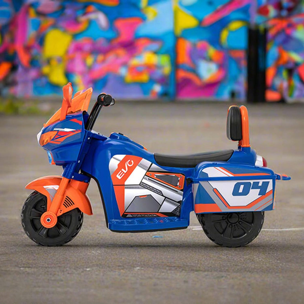 EVO 6v Kids Electric Ride-On Zoom Sports Bike - Blue Electric Ride Ons