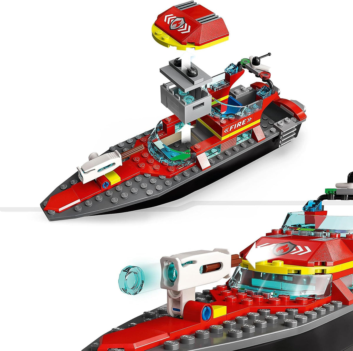 LEGO City Fire Rescue Boat Toy Building Set