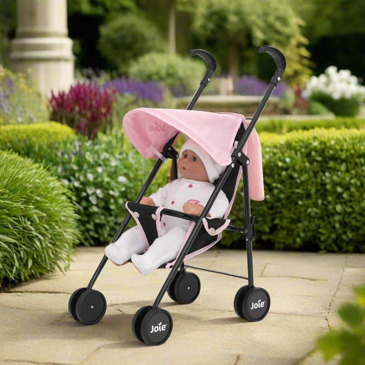 Joie Single Mini Pushchair - Black &amp; Pink