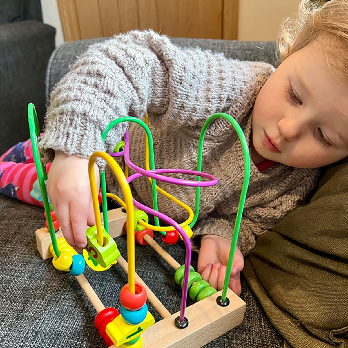 WoodWorks Bead Maze Activity Cube