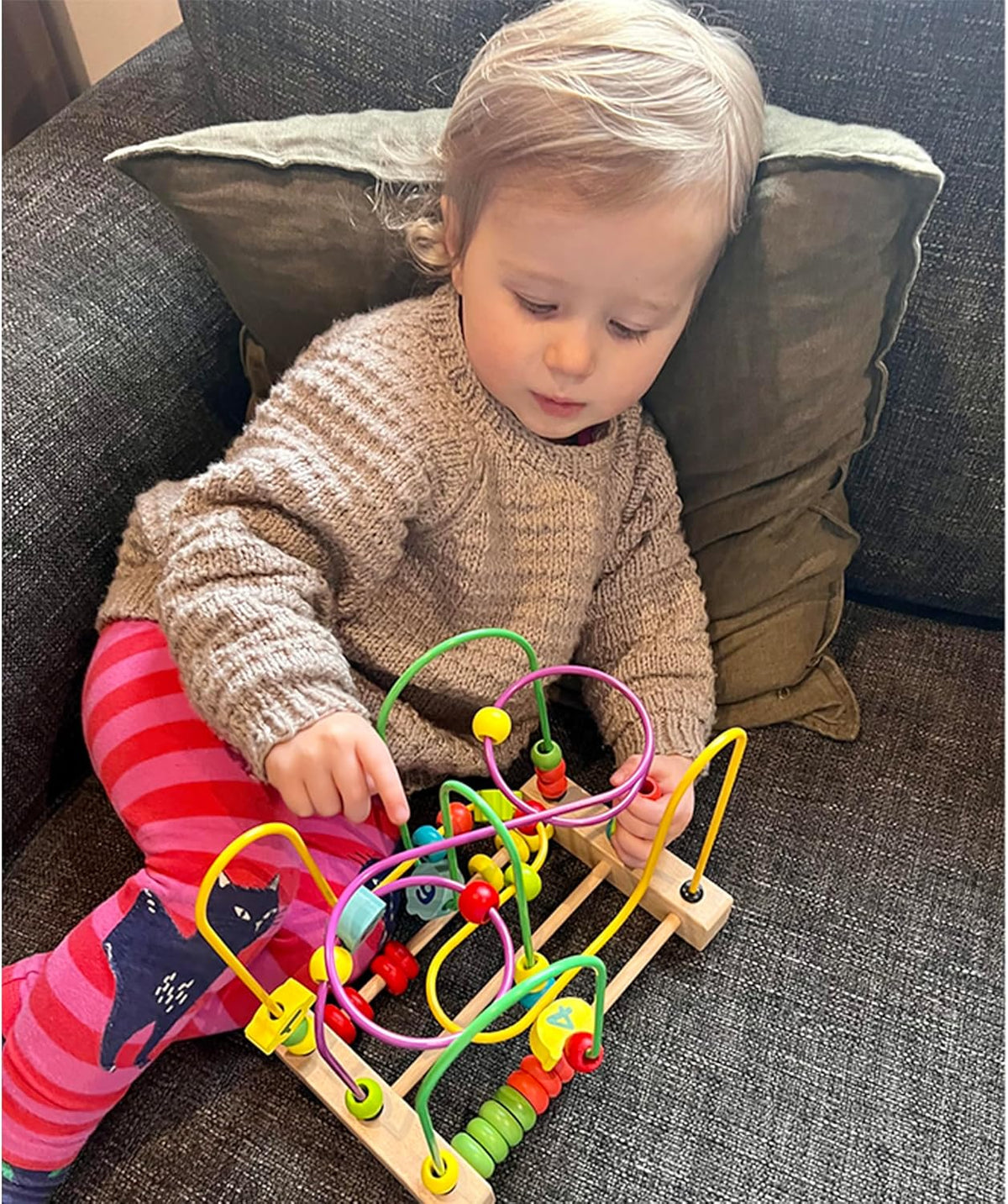 WoodWorks Bead Maze Activity Cube