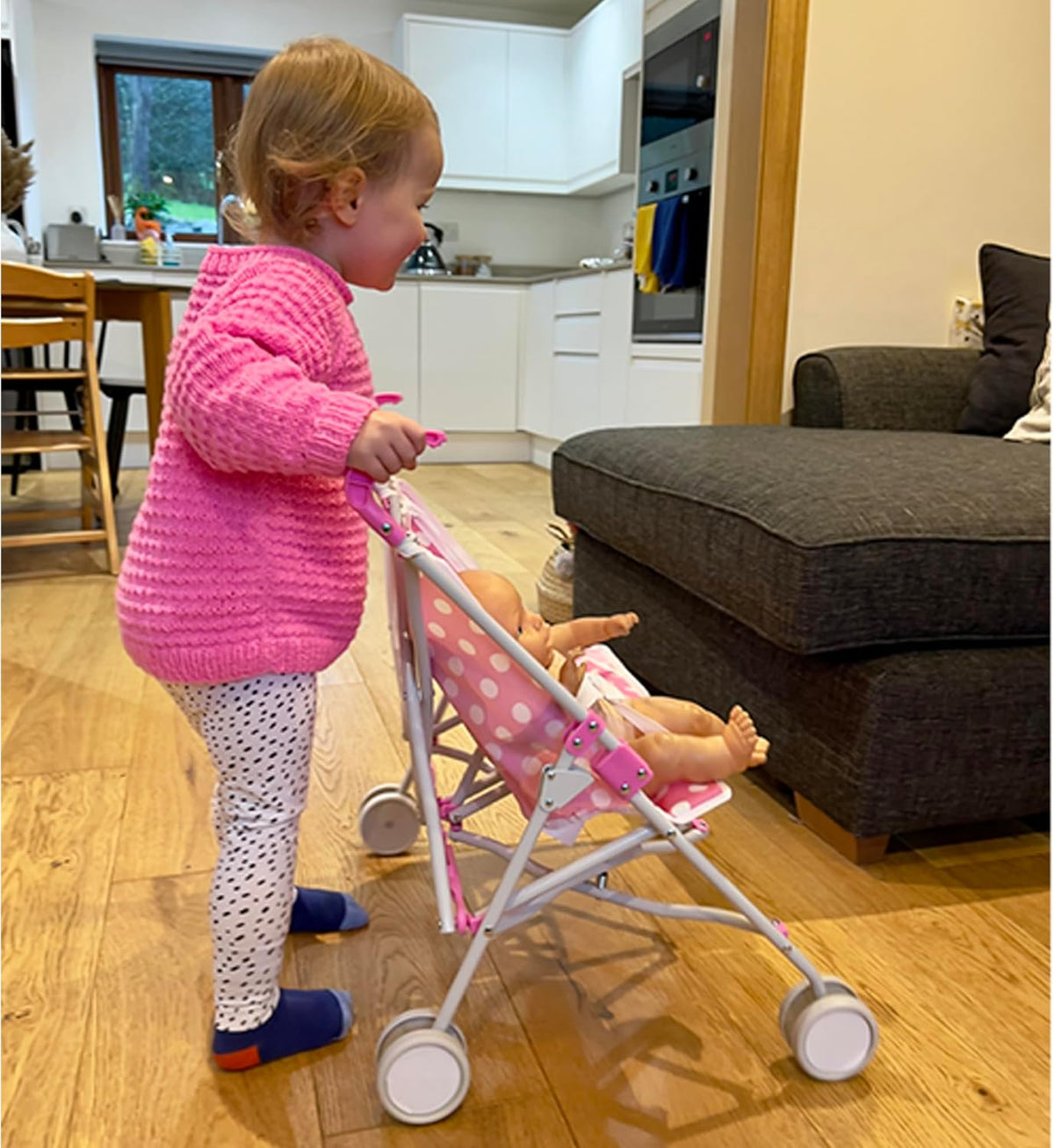 Dolly Tots Twin Dolls Stroller Pushchairs