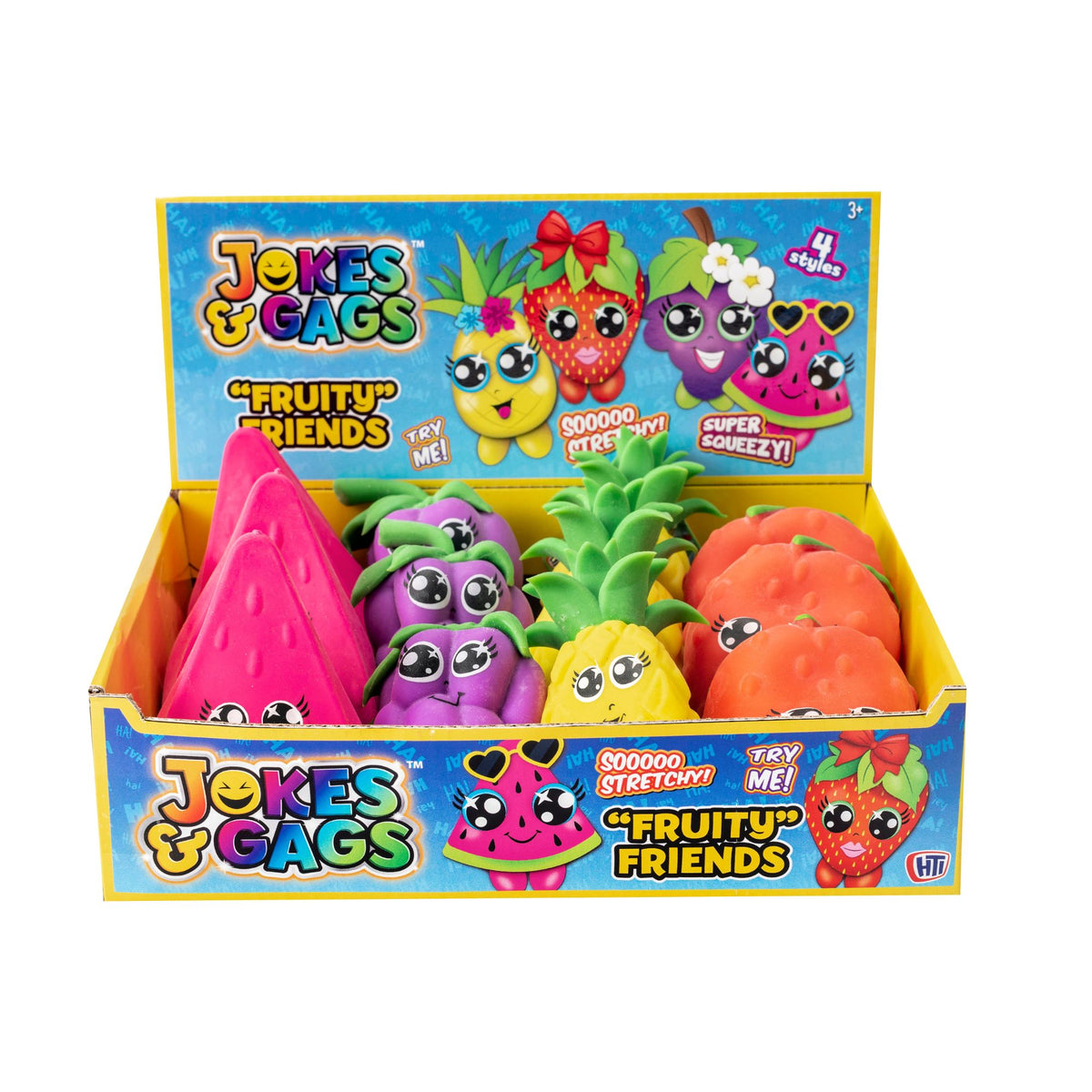 Fruity Friends Assorted Fidget Toys | 12 Pack Fidget Toy Bumper Party Pack