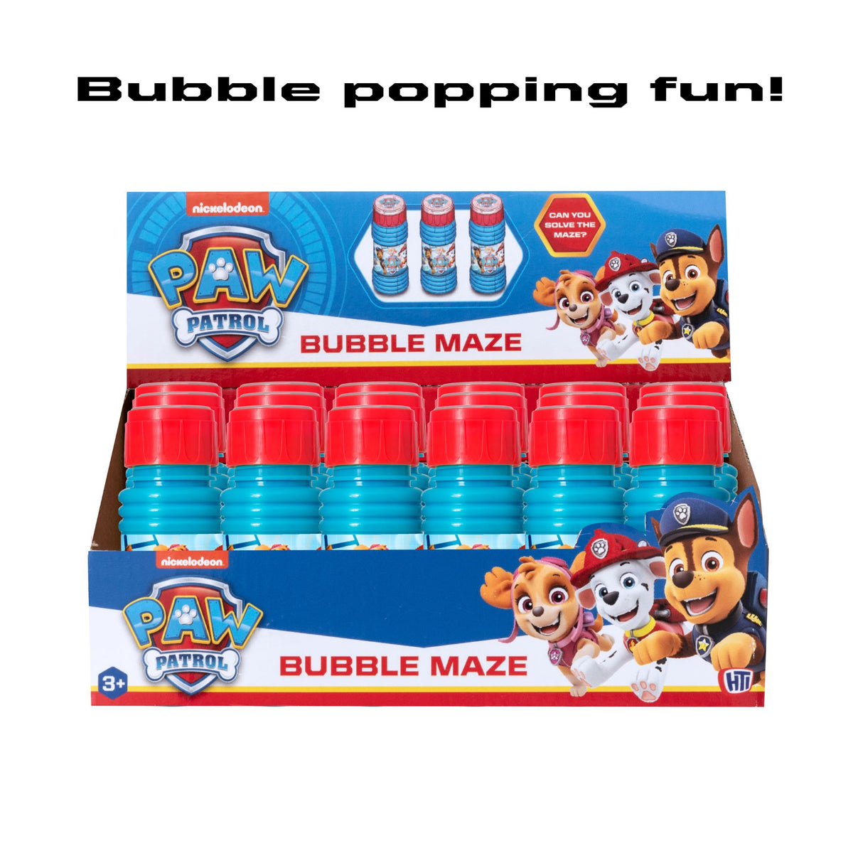 Paw Patrol Bubble 24 Multipack - 59ml, With Maze Game Bubble Toys