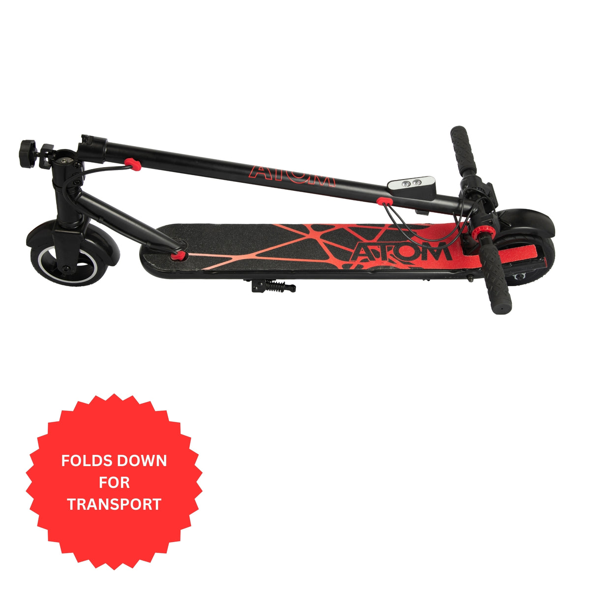 ATOM VT3 E-Scooter - Red &amp; Black Electric Scooters