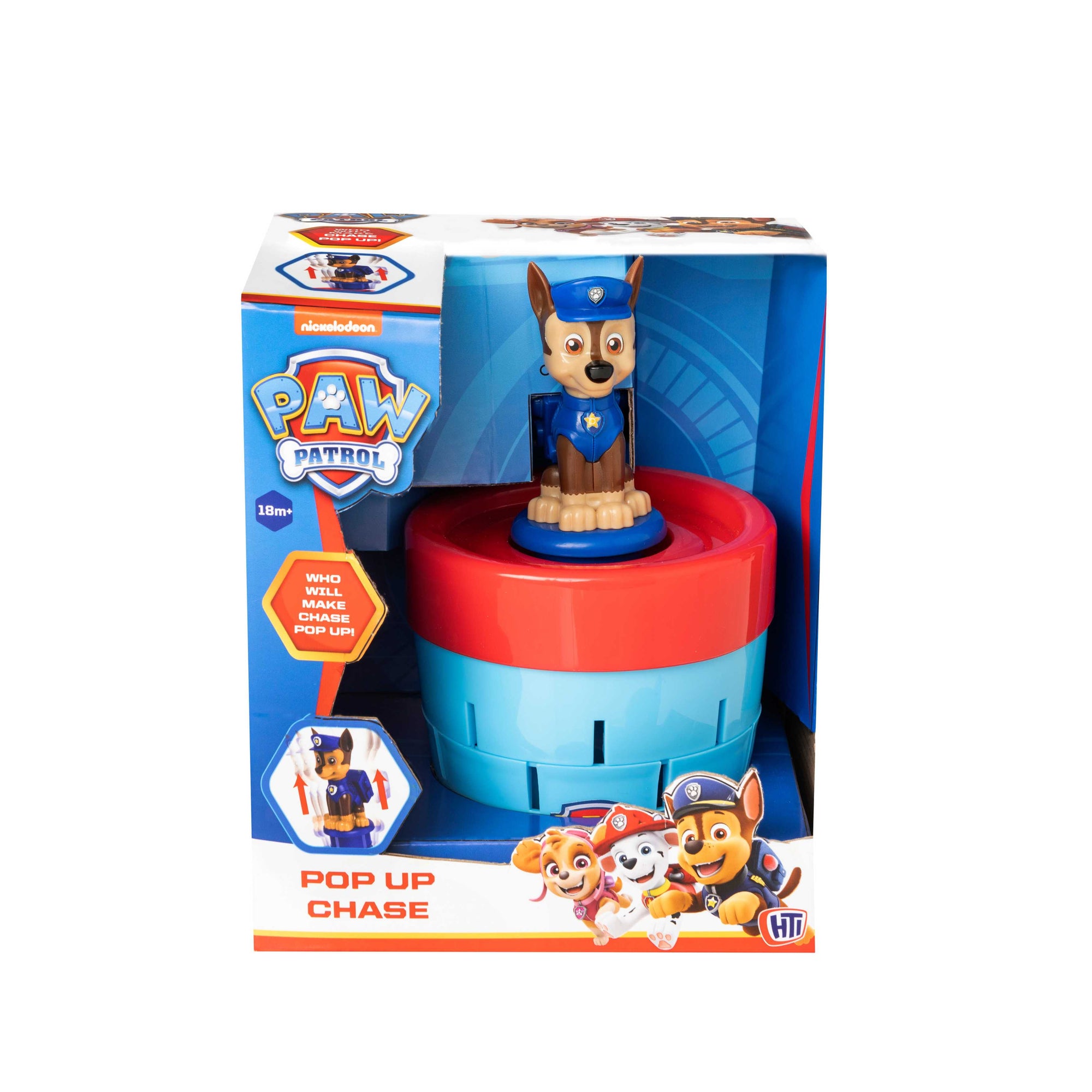Paw Patrol Pop Up Chase Game – Fun Children's Board Game Featuring Chase from Paw Patrol, Perfect for Family Game Night