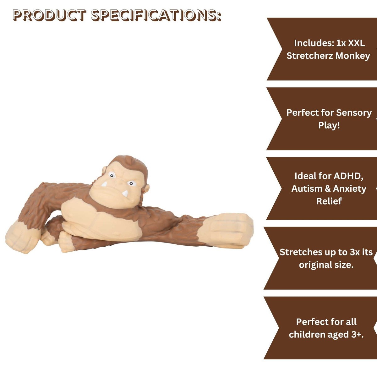 Stretcherz XXL Monkee Stretchy Toy