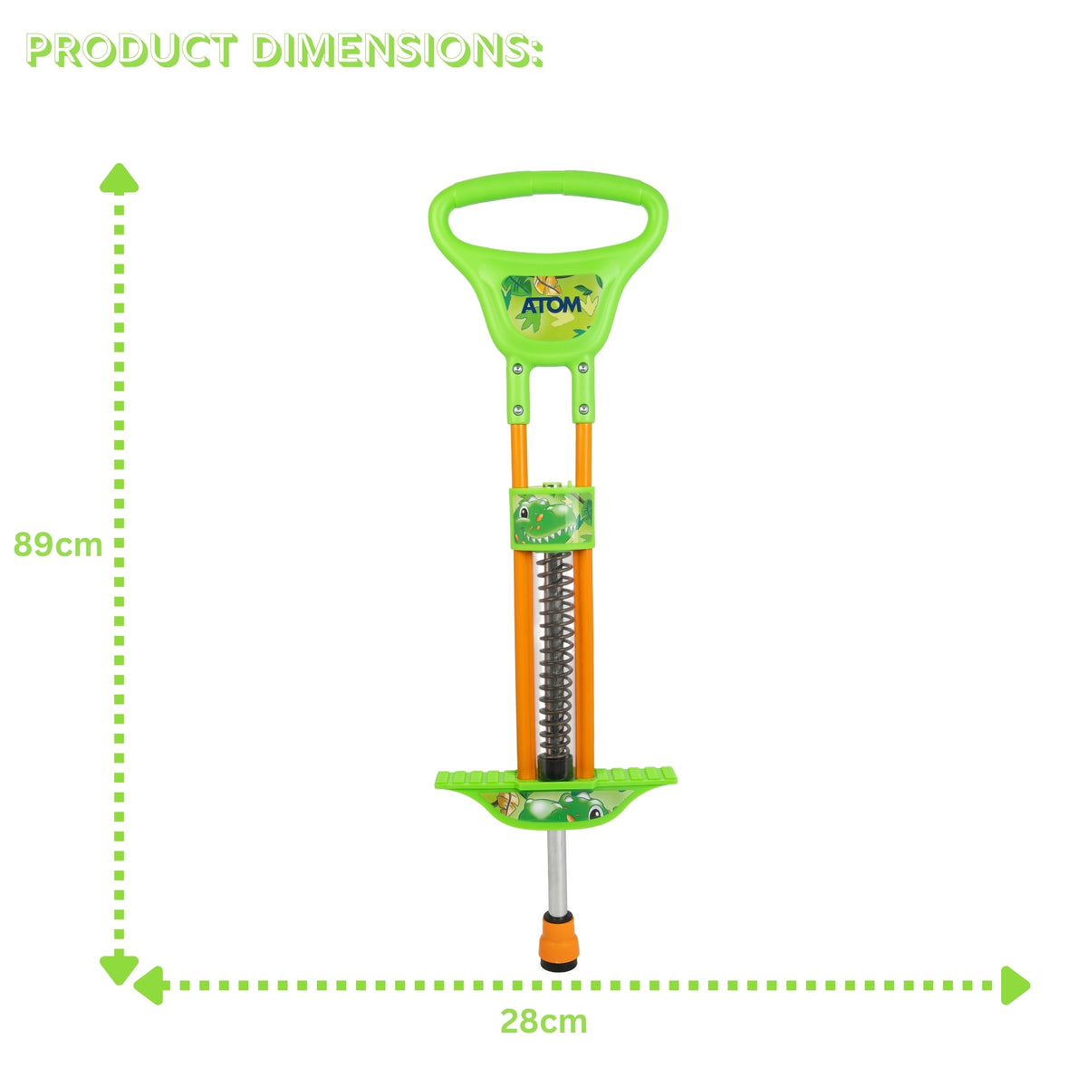 ATOM Light-Up Pogo Stick - Dinosaur Garden Toys &amp; Games