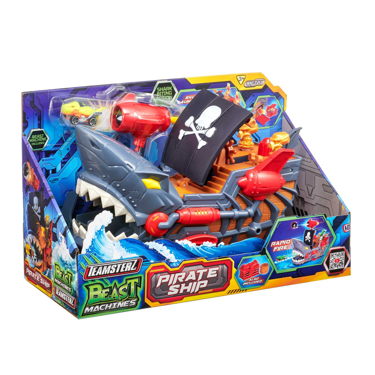 Teamsterz Pirate Ship Car Launcher - Includes 1 Car Cars &amp; Transporters