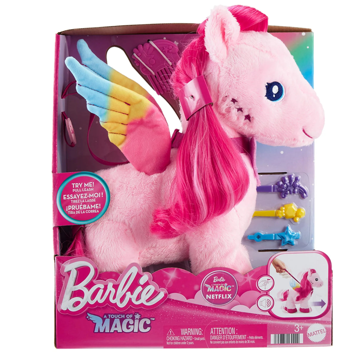 Barbie A Touch Of Magic Pegasus and Accessories Soft Toys