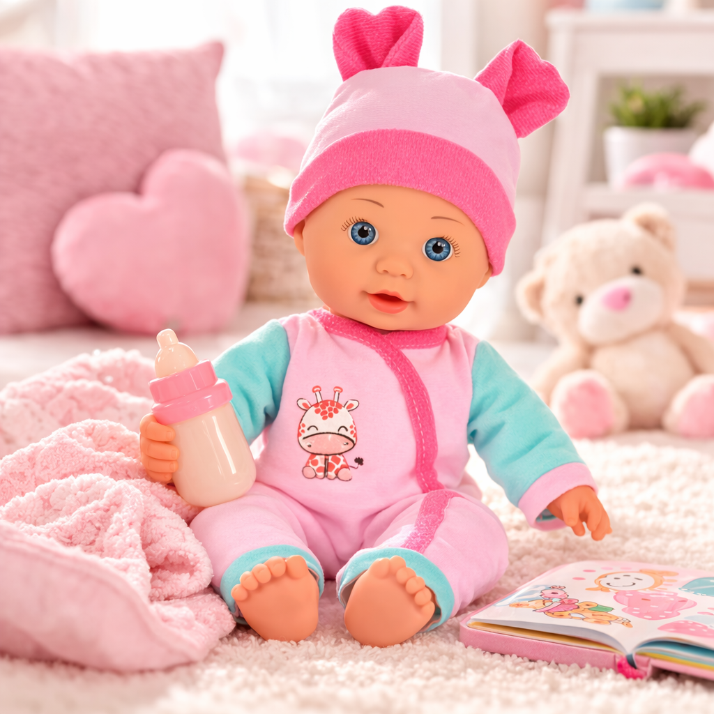 Dolly Tots 40cm Night-time Doll - Soft Bodied Talking Doll