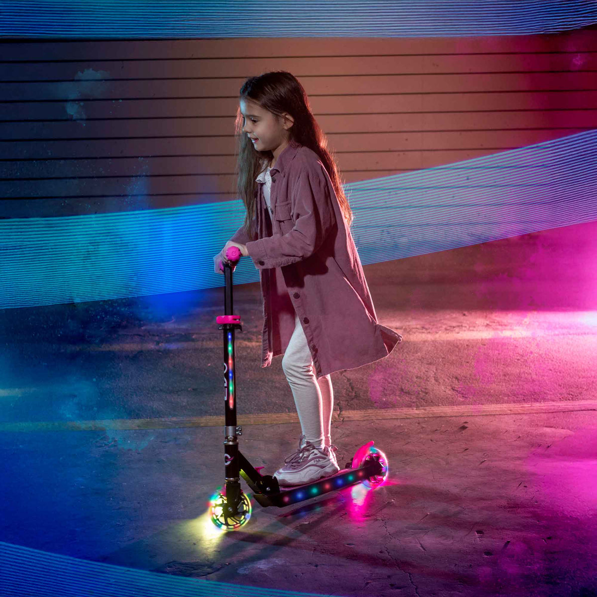 EVO Light Up Light Blast Scooter - Pink