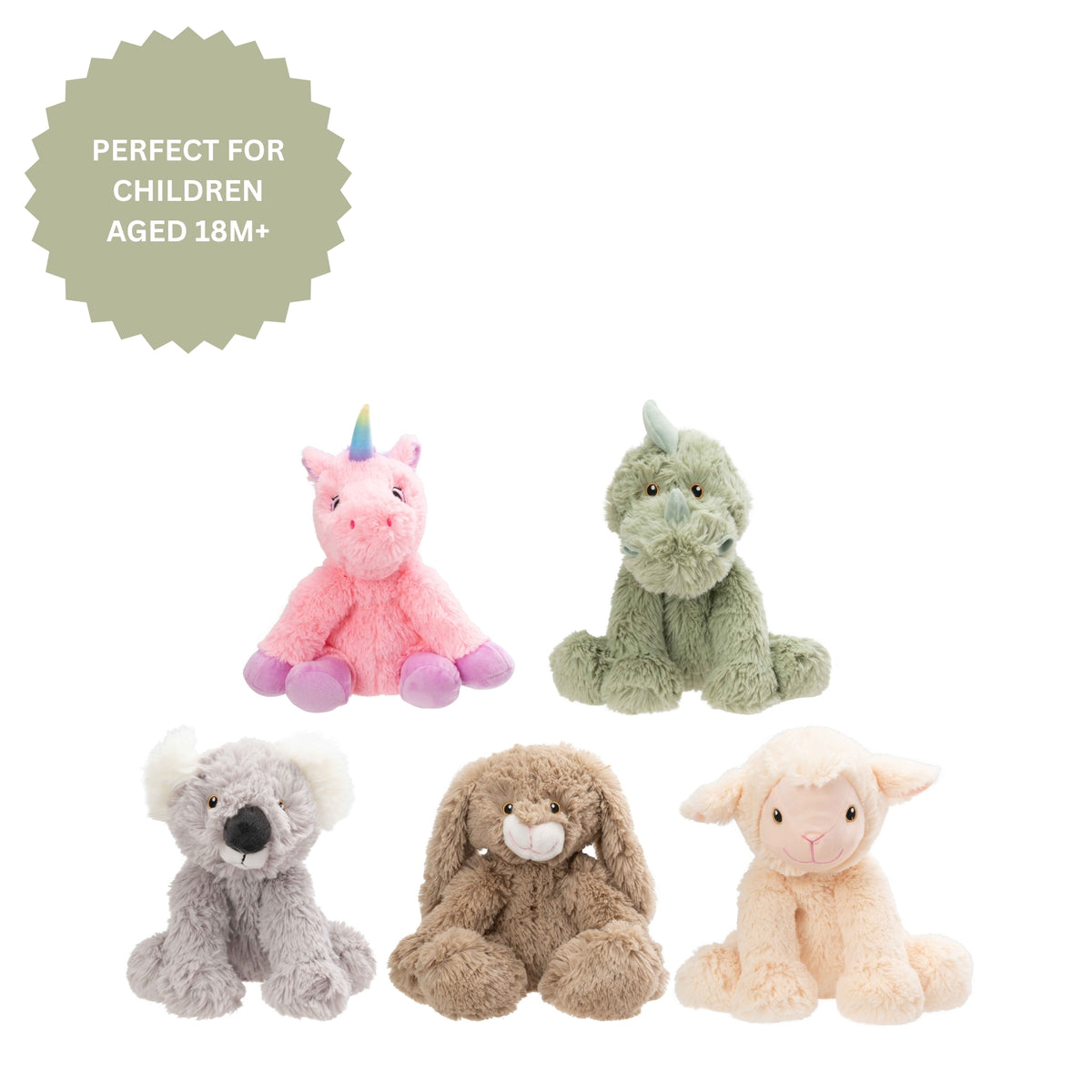 Bella &amp; Bee Soft Plush Teddy - Dino