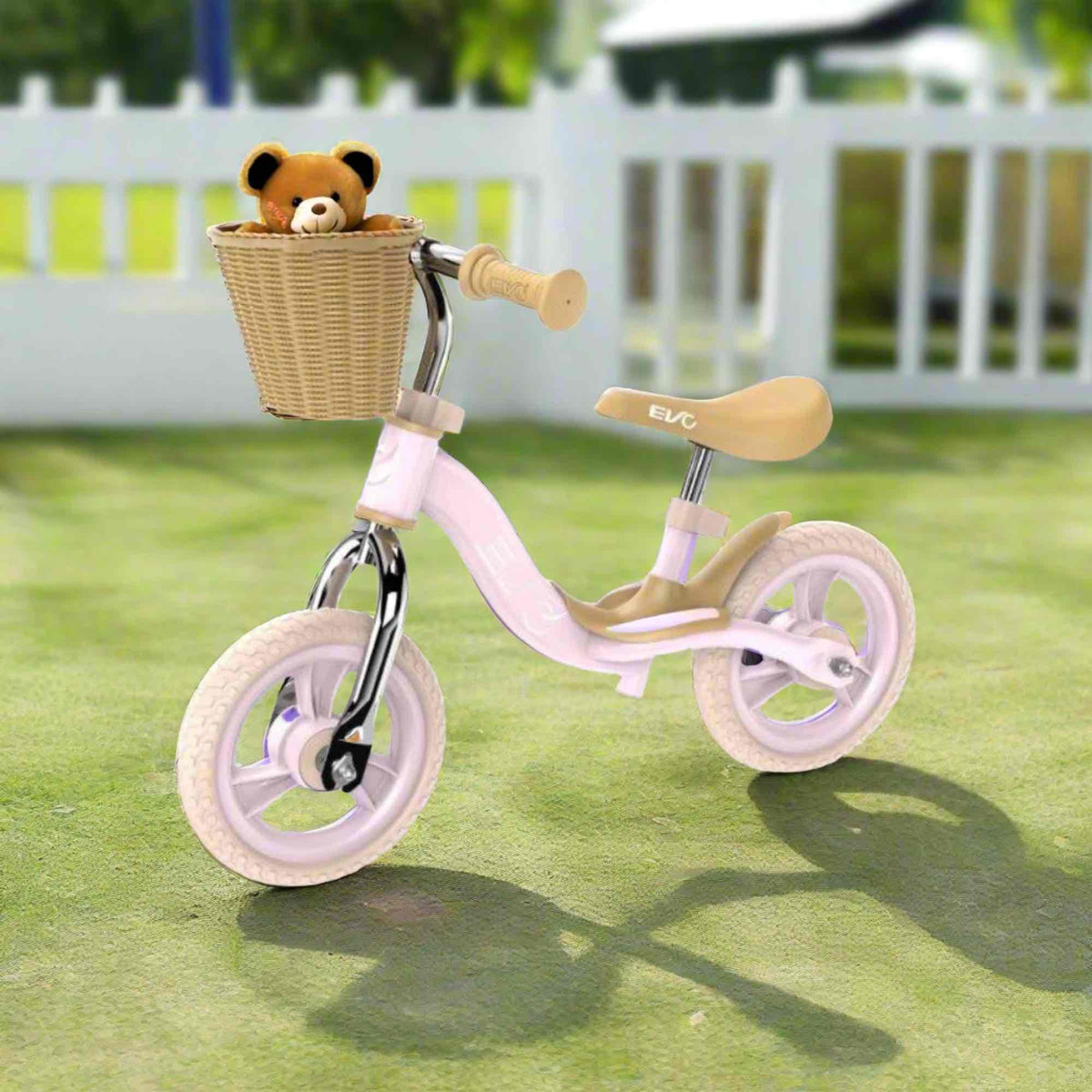 EVO Balance Bike with adjustable seat and handlebars, lightweight and durable frame, perfect for teaching children balance and coordination.