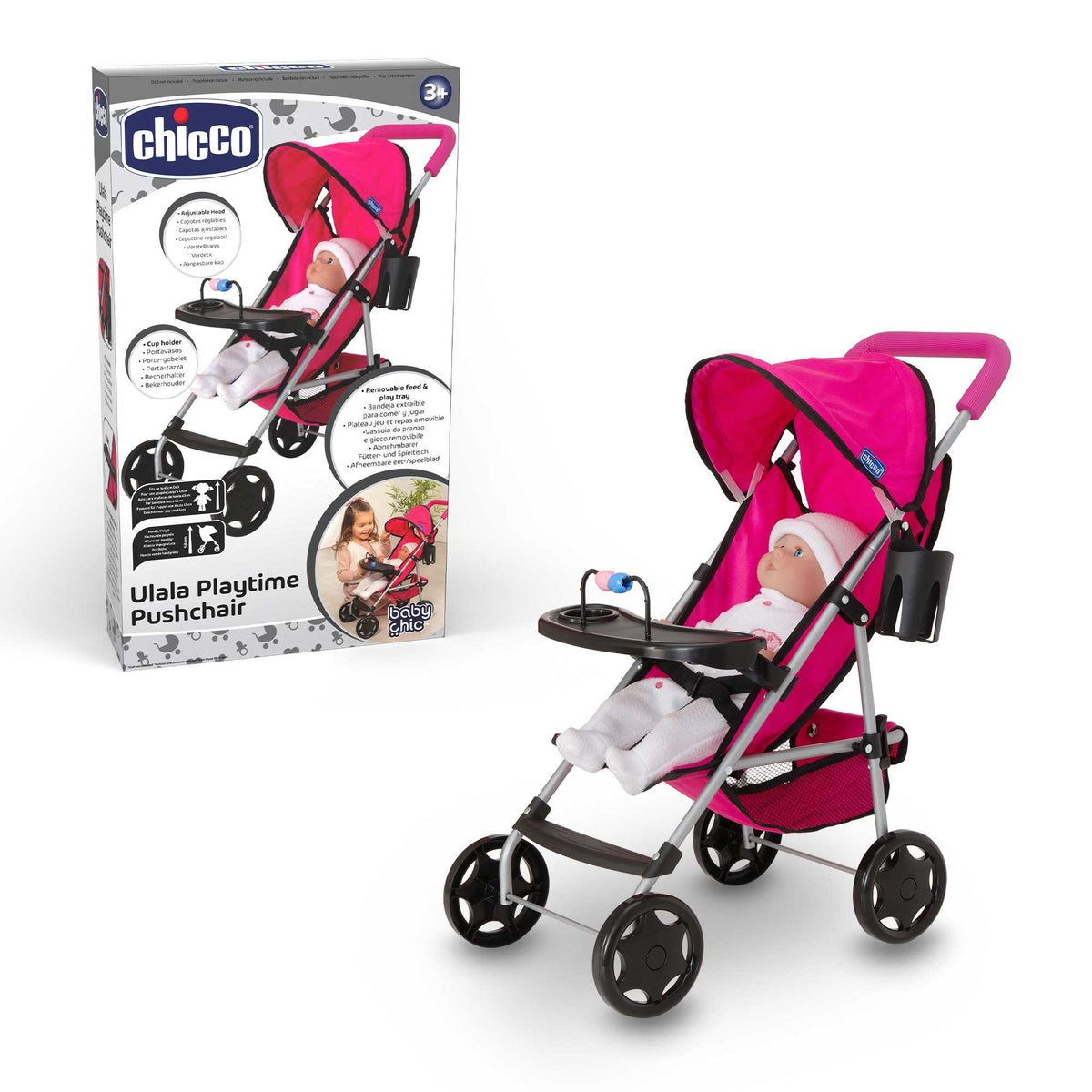 Chicco Ulala Playtime Dolls Pushchair - Pink Pushchairs