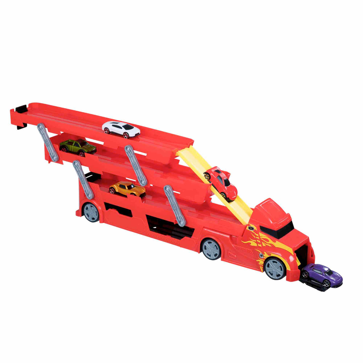 Teamsterz Metro City Launcher Transporter - Includes Five 3&quot; Die-Cast Cars Cars &amp; Transporters