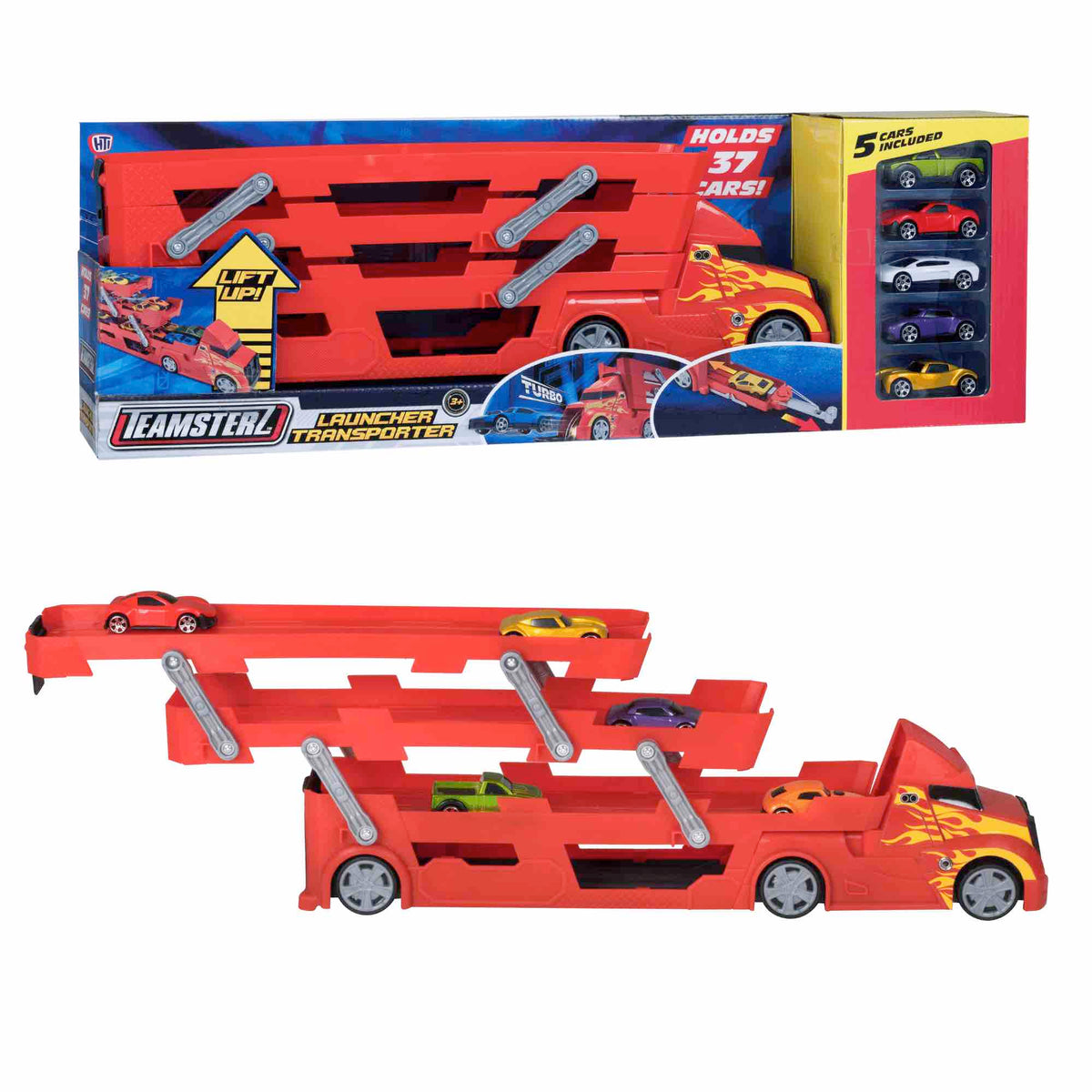 Teamsterz Metro City Launcher Transporter | Includes Five 3&quot; Die-Cast Cars