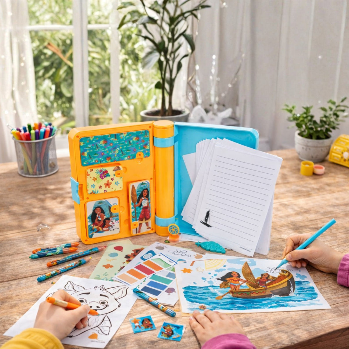 Disney Moana 2 Activity Craft Set for Girls – 30+ Accessories Surprise Arts & Crafts Kit