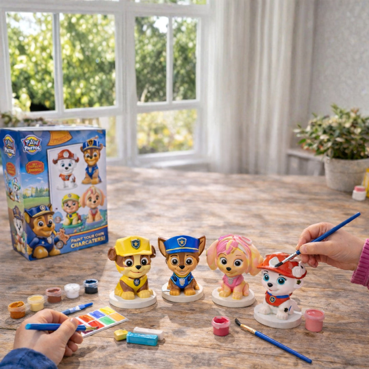 Paw Patrol Paint Your Own Figure Set – 4 Character Craft Kit with Paints