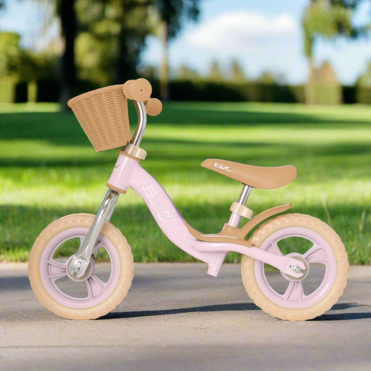 EVO Balance Bike with adjustable seat and handlebars, lightweight and durable frame, perfect for teaching children balance and coordination.