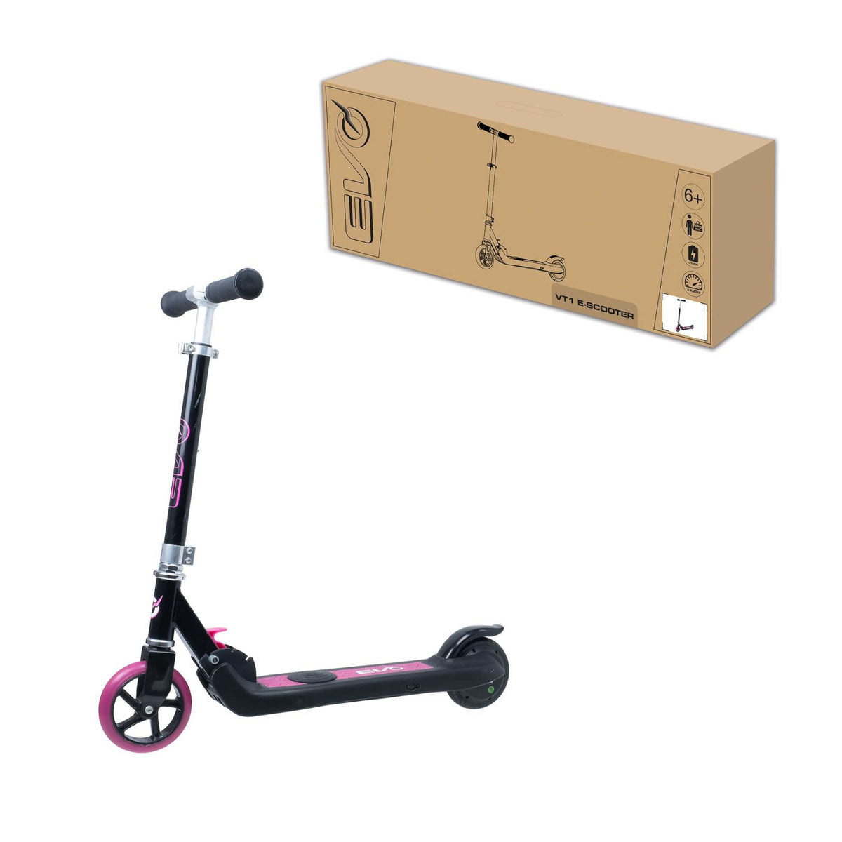 EVO VT1 Lithium Scooter for Kids Ages 6 and Up with Lightweight Design and Long-lasting Battery, prefect for outdoor and active play.