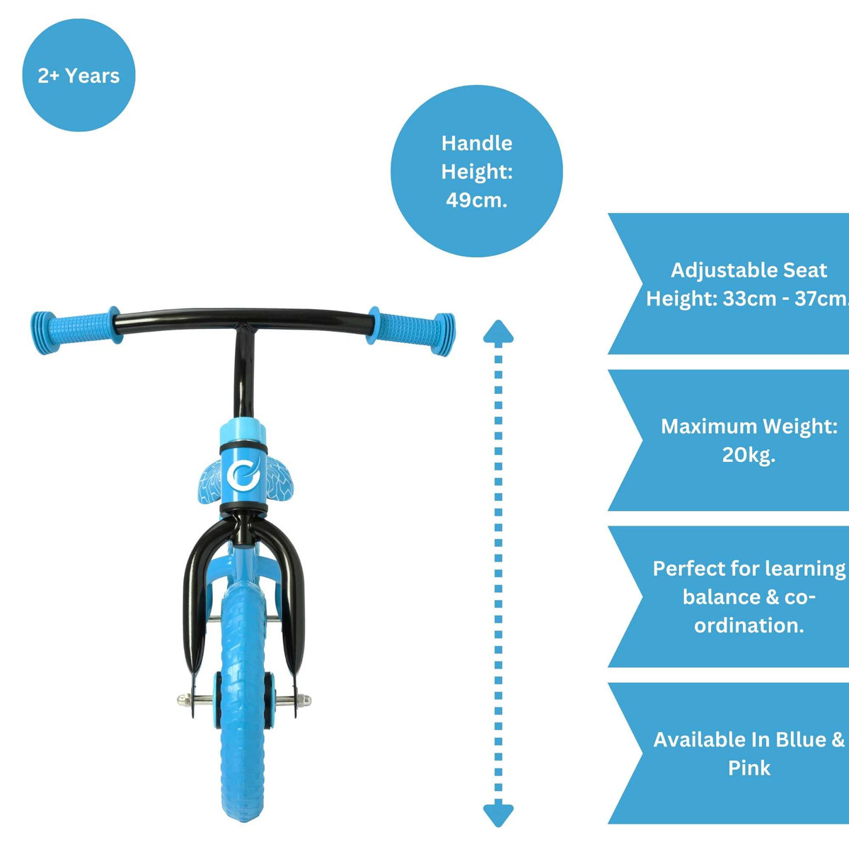 Child riding the EVO Balance Bike outdoors, showcasing the lightweight and durable design perfect for young learners to develop their balance and coordination skills