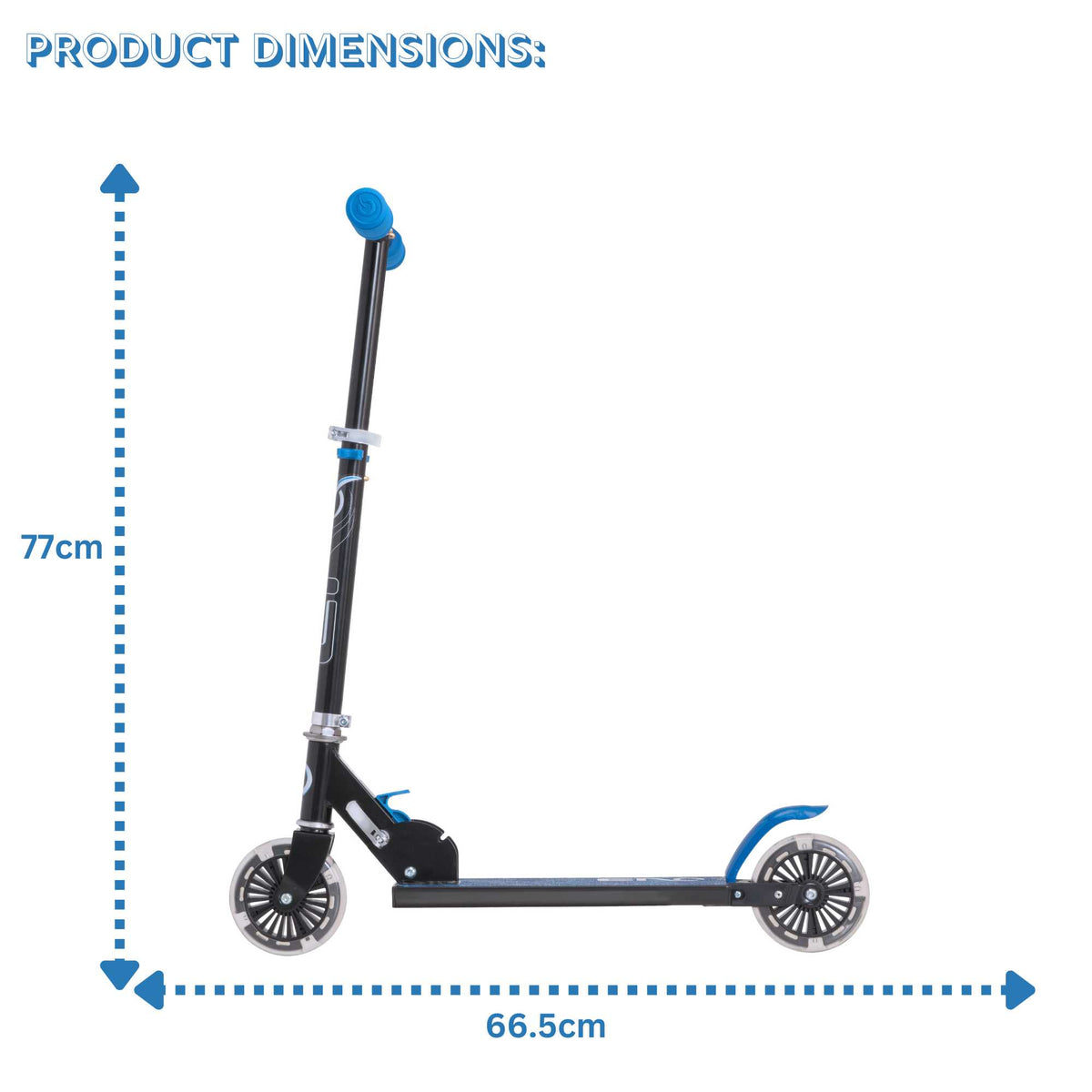 EVO Children&#39;s Light Up Inline Scooter for Kids Ages 5 and Up with LED Wheels and Adjustable Handlebar, perfect for enhancing motor skills and outdoor fun.