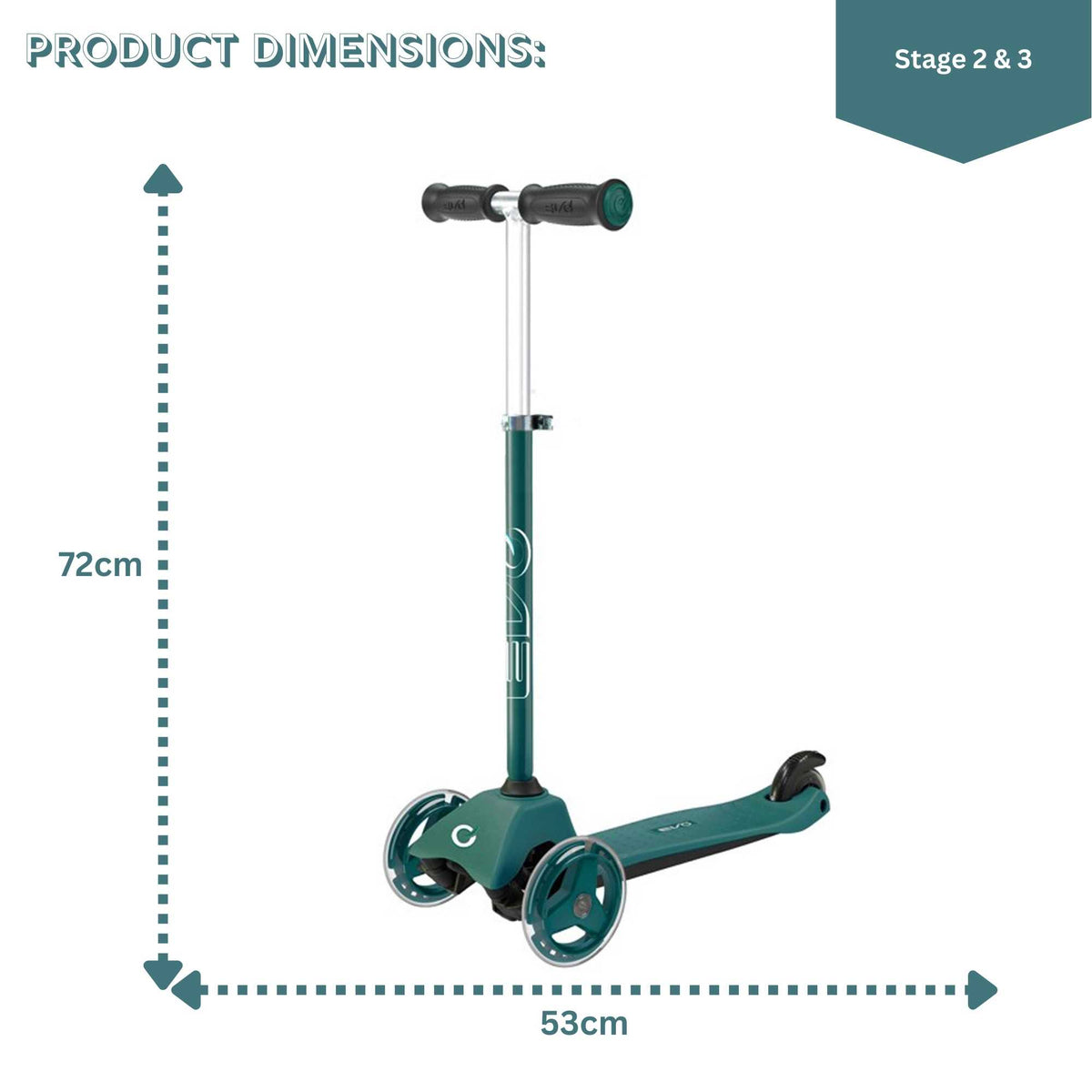 Children&#39;s EVO 3-in-1 Cruiser for ages 1+ in vibrant colors, offering adjustable features for growing kids, perfect for enhancing motor skills and outdoor fun.