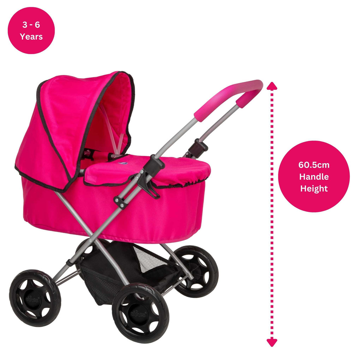 Chicco Amore Dolls Pram - Pink Prams