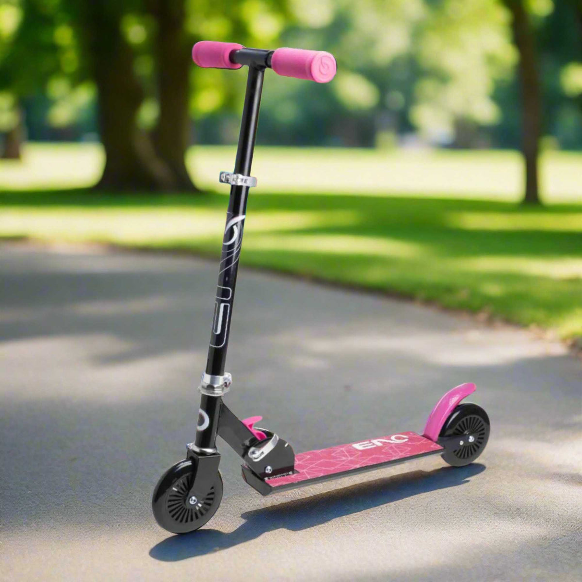 EVO Children&#39;s Inline Scooter for Kids Ages 5 and Up with Adjustable Handlebar, perfect for enhancing motor skills and outdoor fun.