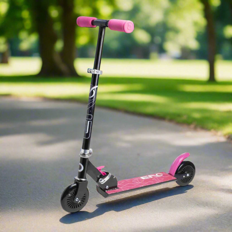 EVO Children's Inline Scooter for Kids Ages 5 and Up with Adjustable Handlebar, perfect for enhancing motor skills and outdoor fun.