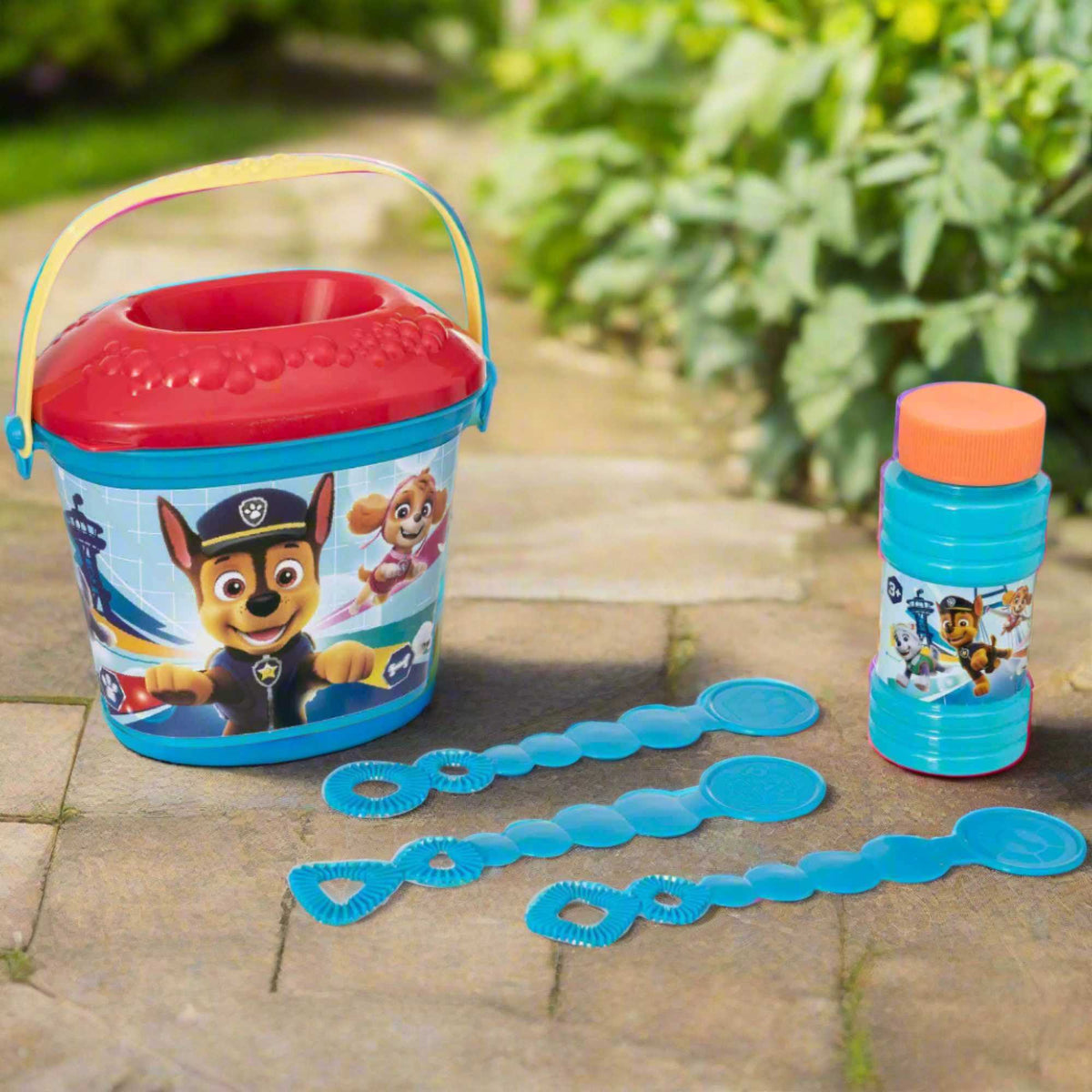 Paw Patrol Bubble Bundle Includes Bubble Gun, Bubble Wands &amp; Solution Bubble Toys
