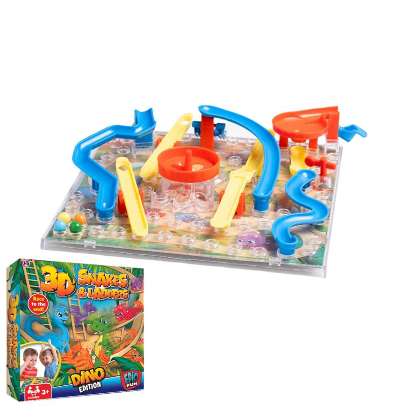 Snakes and Ladders Dinosaur Family Board Game, 3D toys, Educations games, jurassic park games, Strategy Game, Games night, Childrens dinosaur present