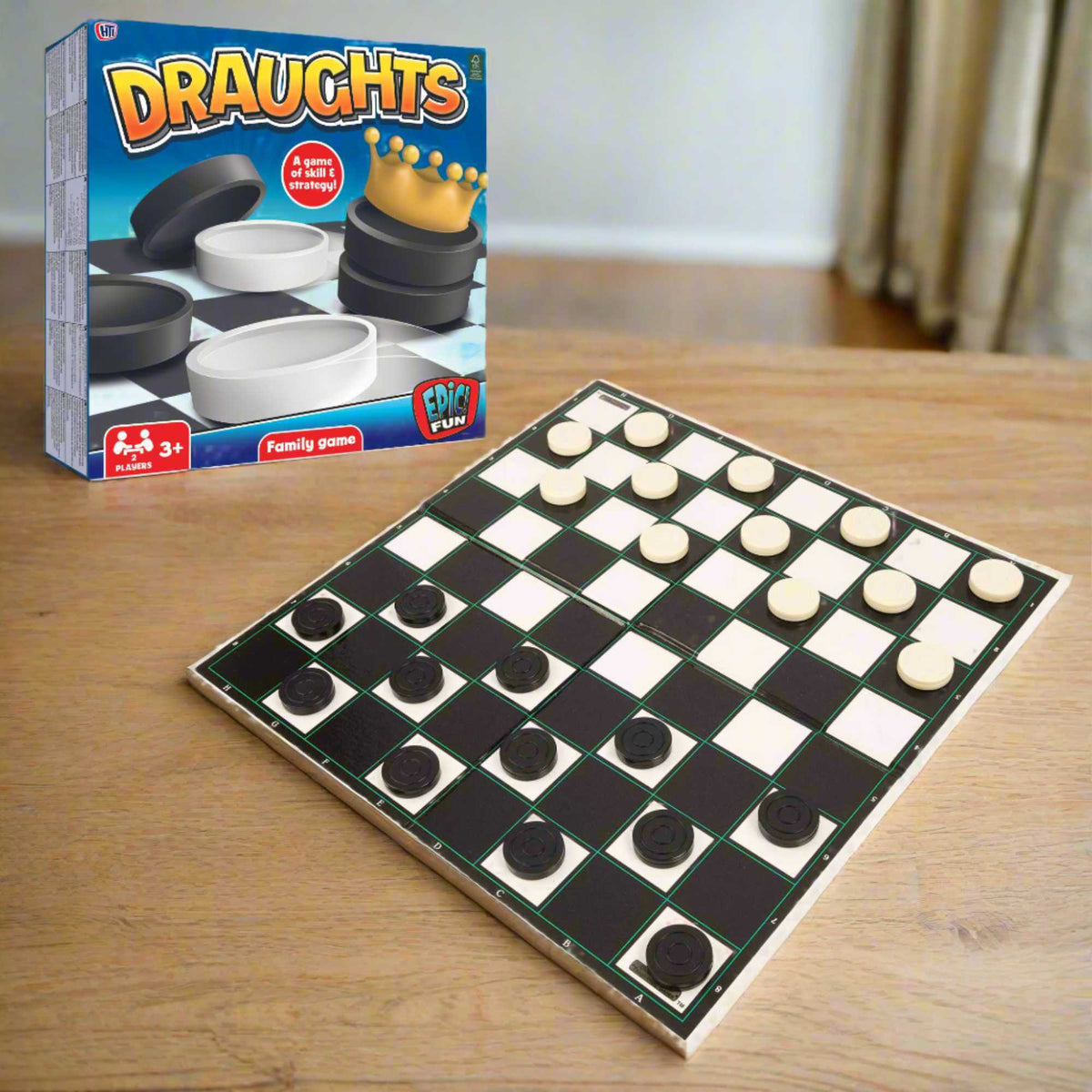 Kids Draughts Set Boxed Family Games
