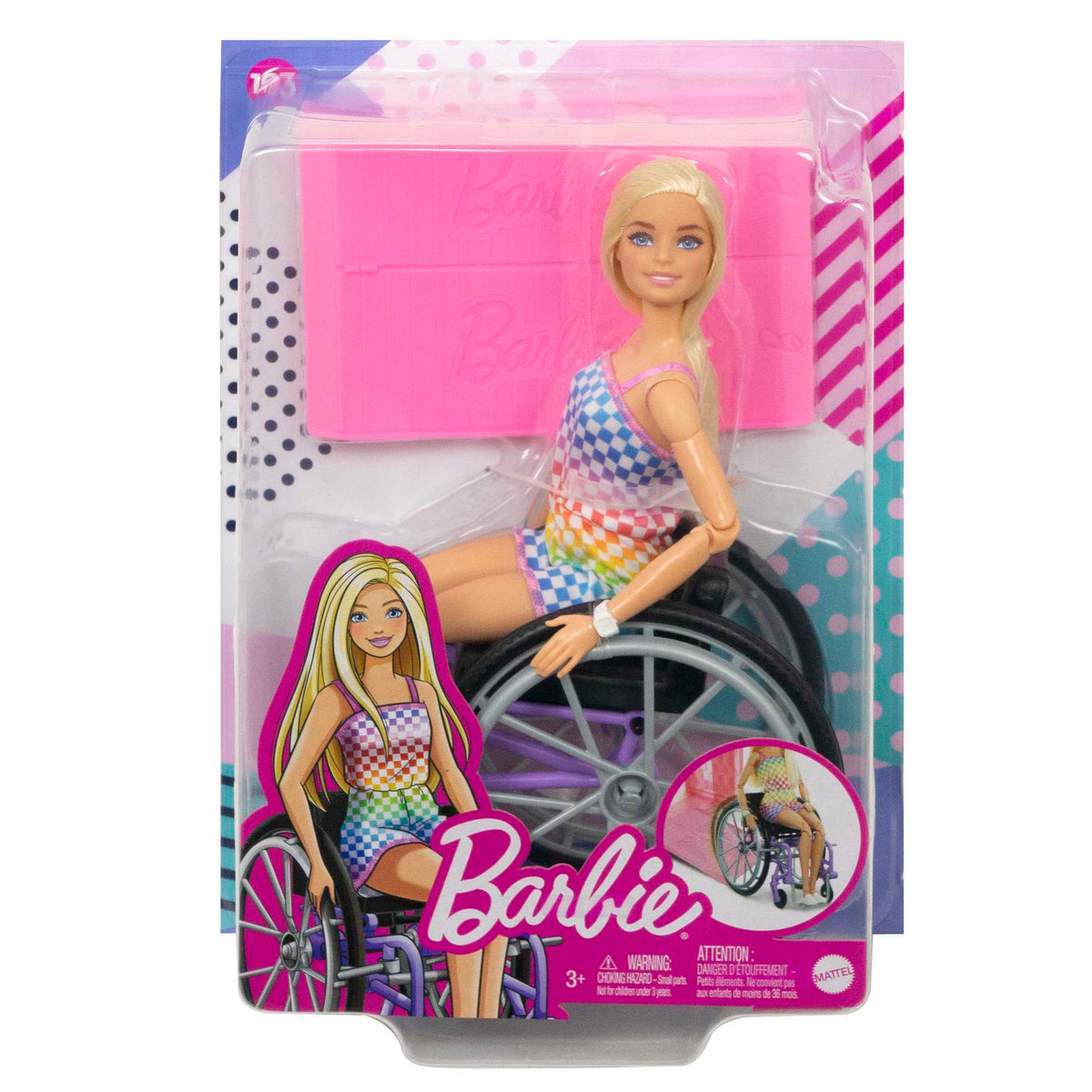 Barbie Doll With Wheelchair And Ramp - Blonde