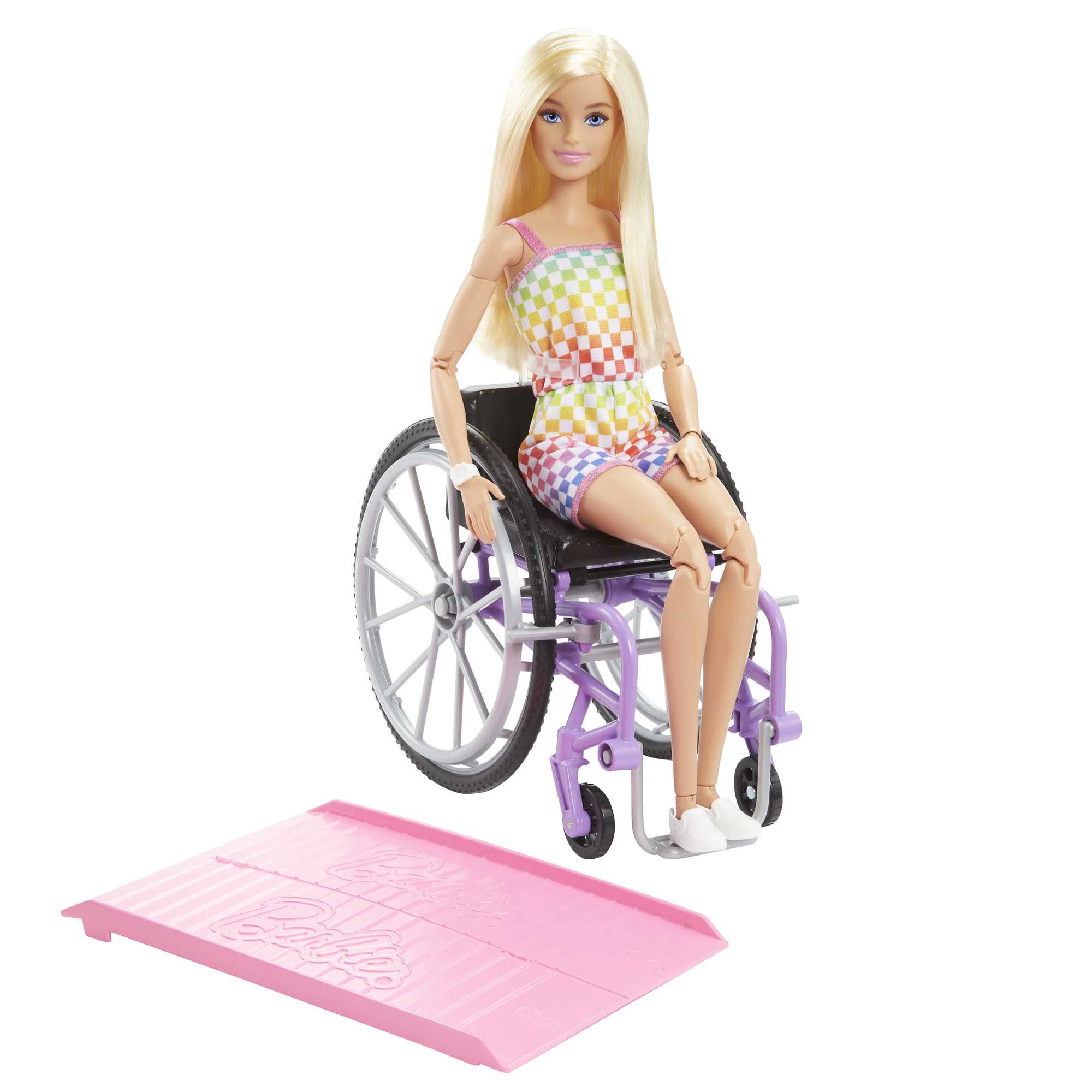 Barbie Doll With Wheelchair And Ramp - Blonde Dolls