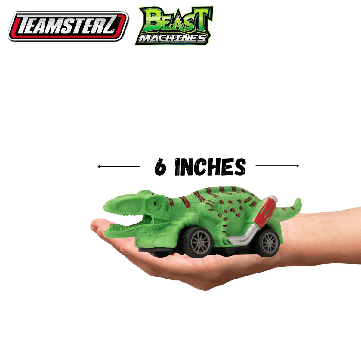 Teamsterz Beast Machine Pull-Back Dino Racers - 6 Cars Included Cars &amp; Transporters