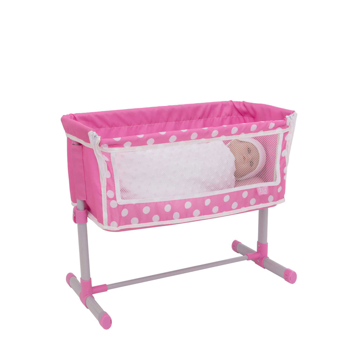 Dolly Tots Beside Me Dolly Cot - Cozy and Compact Toy Cot for Dolls, Ideal for Playtime