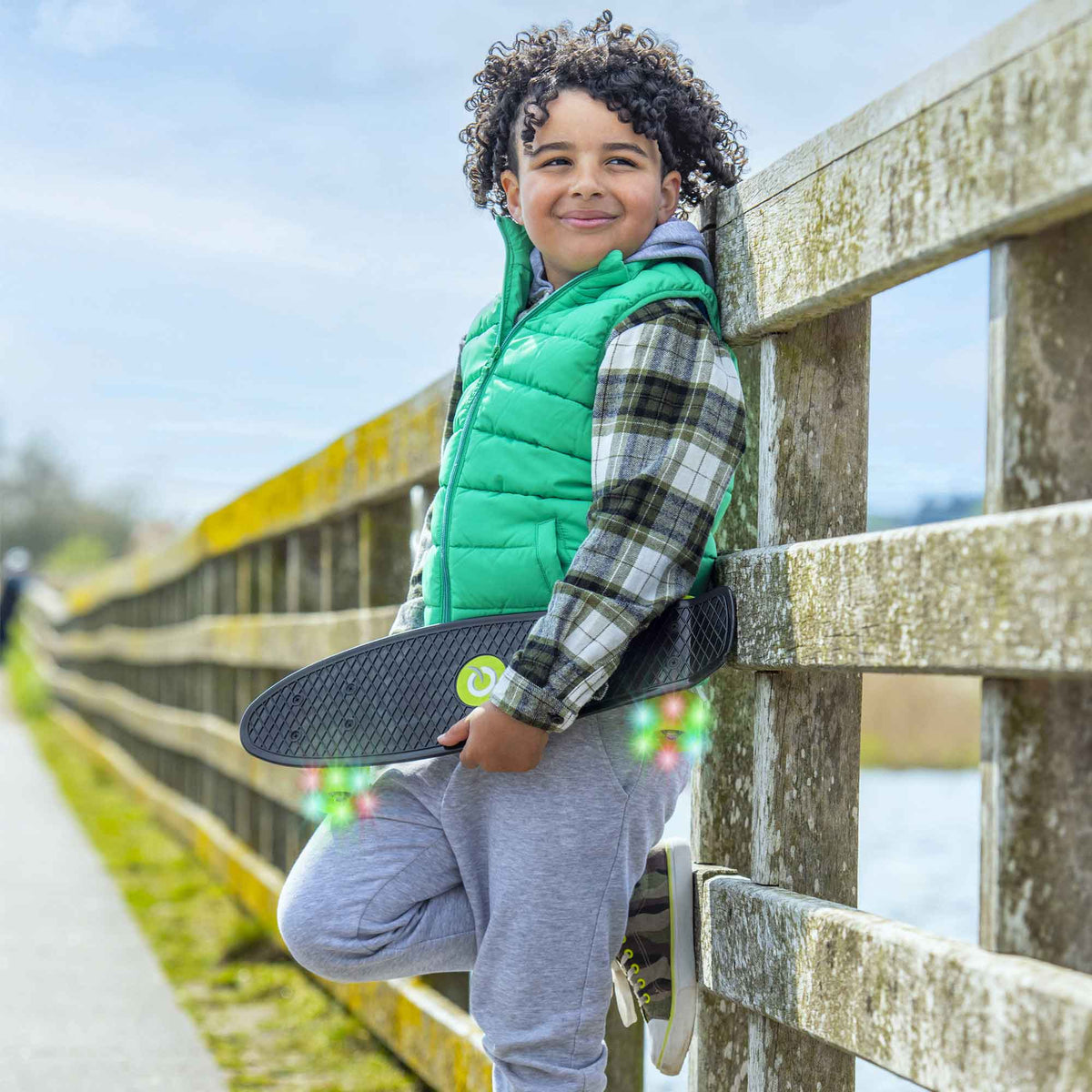 EVO 22&quot; Light Up Penny Board - Black