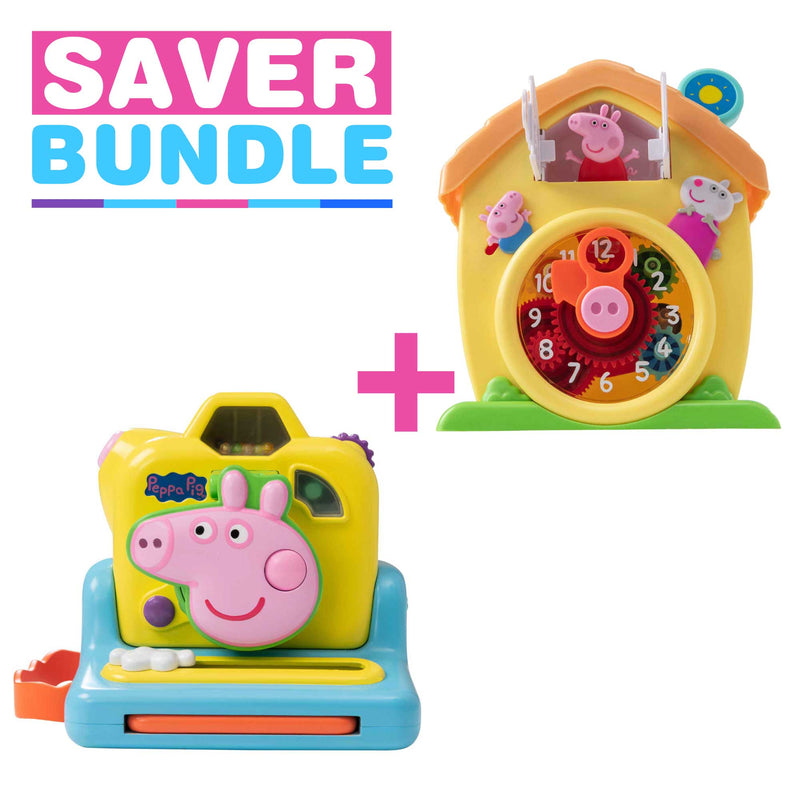 Peppa's Cuckoo Clock + Peppa Pig Click Pic Camera - Bundle