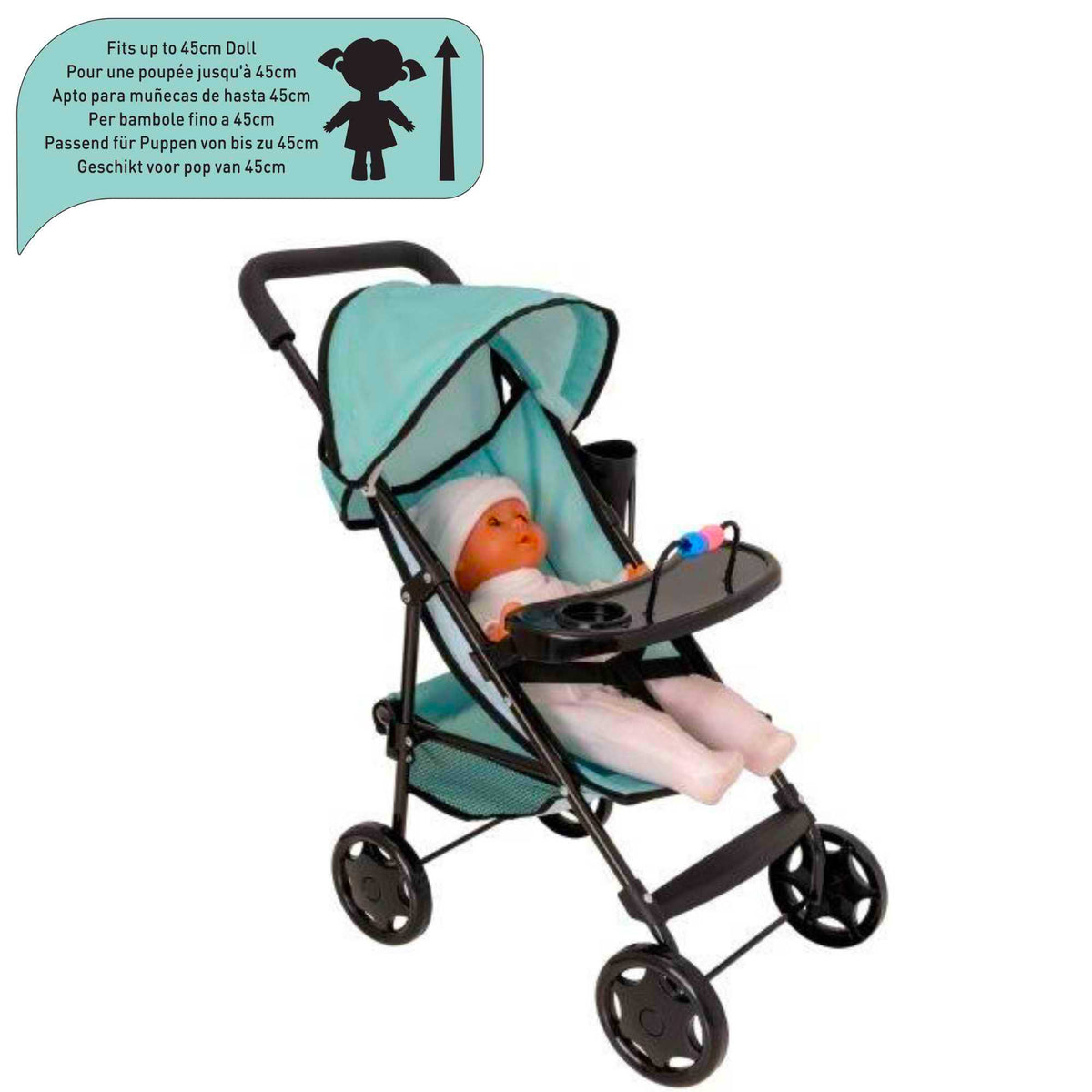 Chicco Ulala Playtime Dolls Pushchair - Blue Pushchairs
