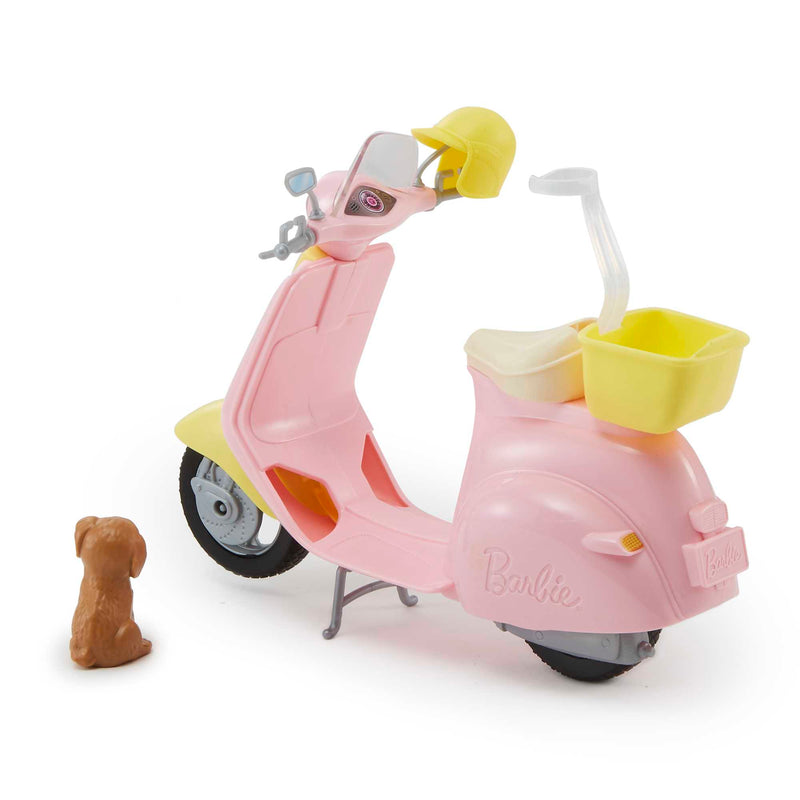 Barbie Moped, Scooter Toy with Puppy